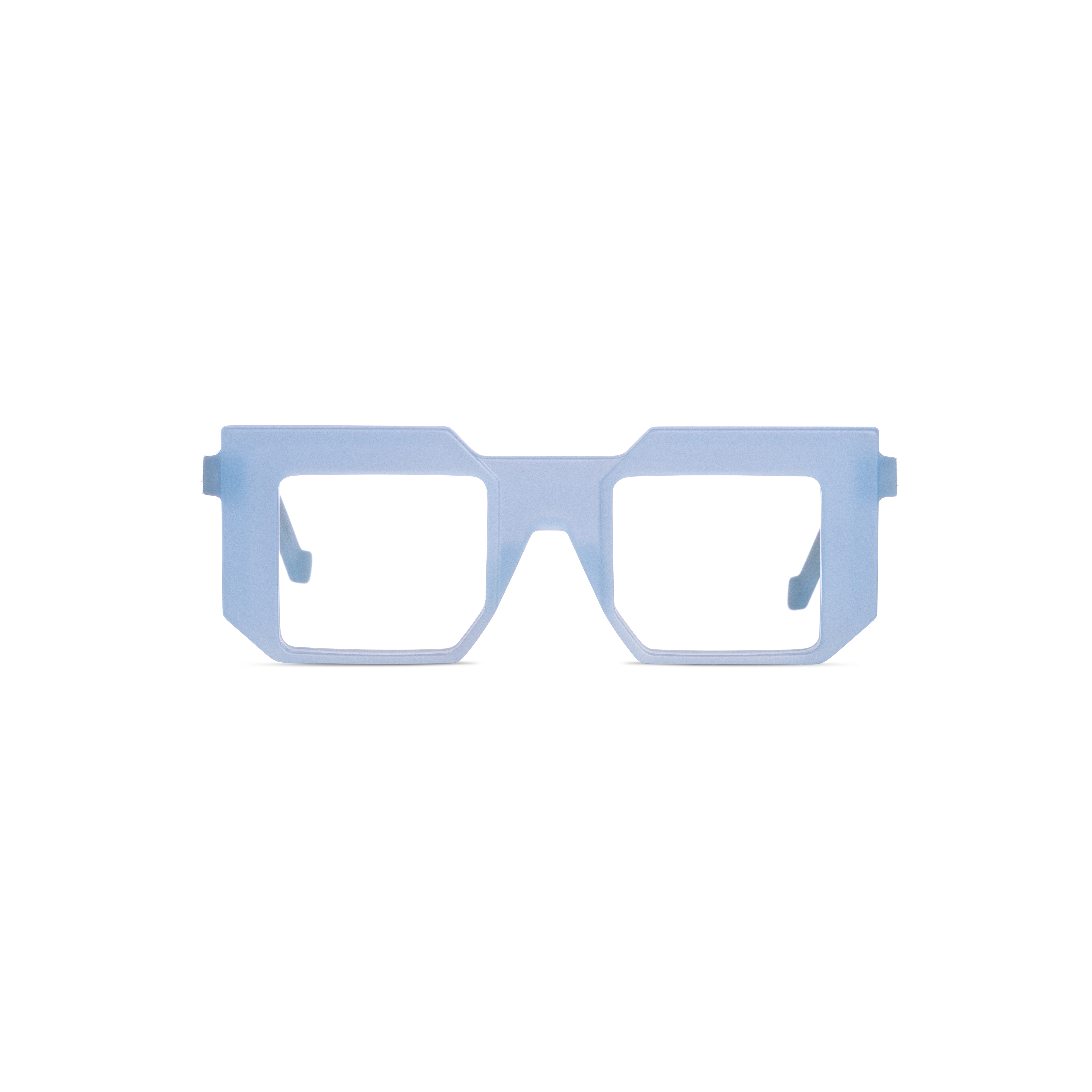 VAVA BL0011 Matte Crystal Blue Geometric Eyeglass for Unisex