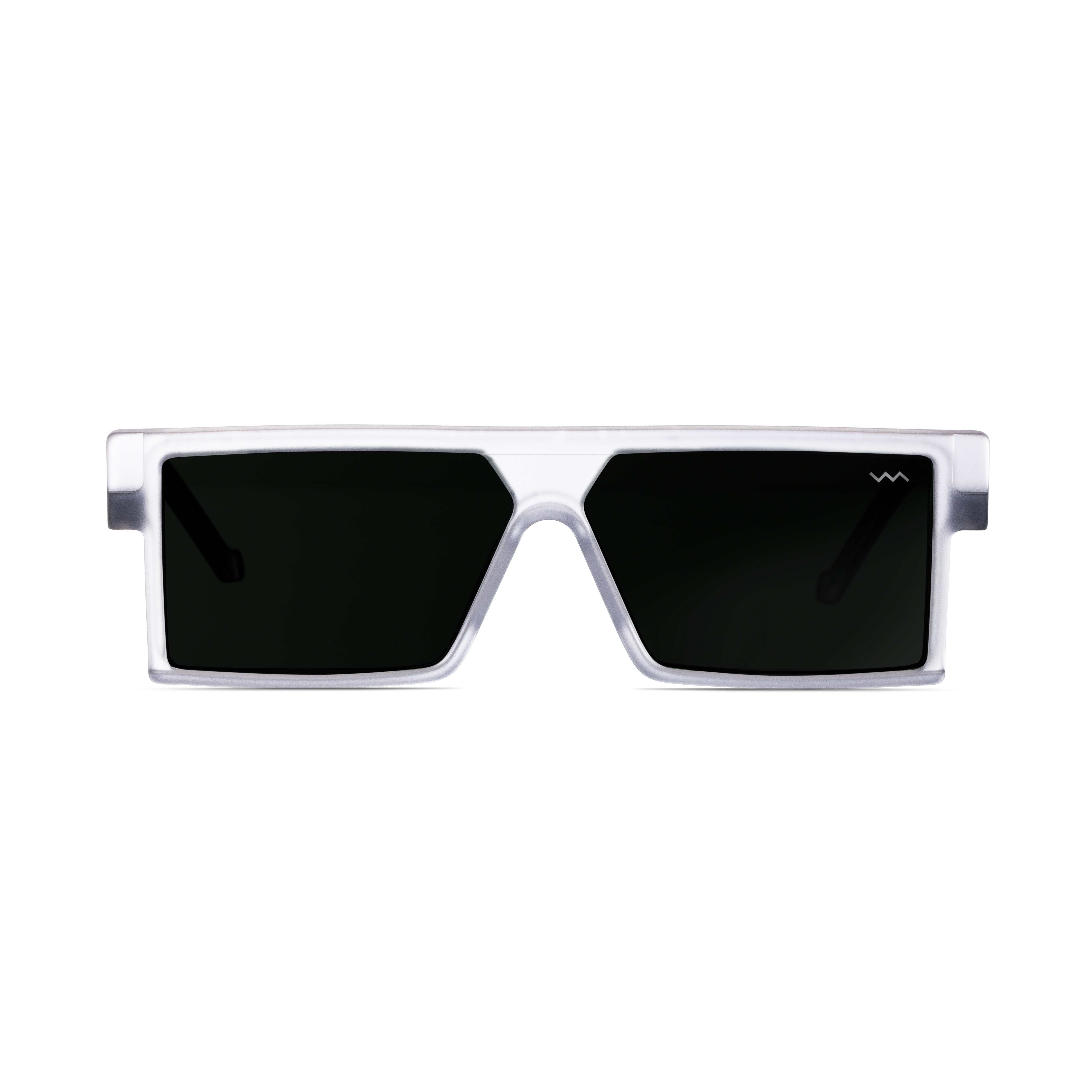 BL004 Vava  Clear Crystal Flat Top Rectangular Sunglasses for Unisex