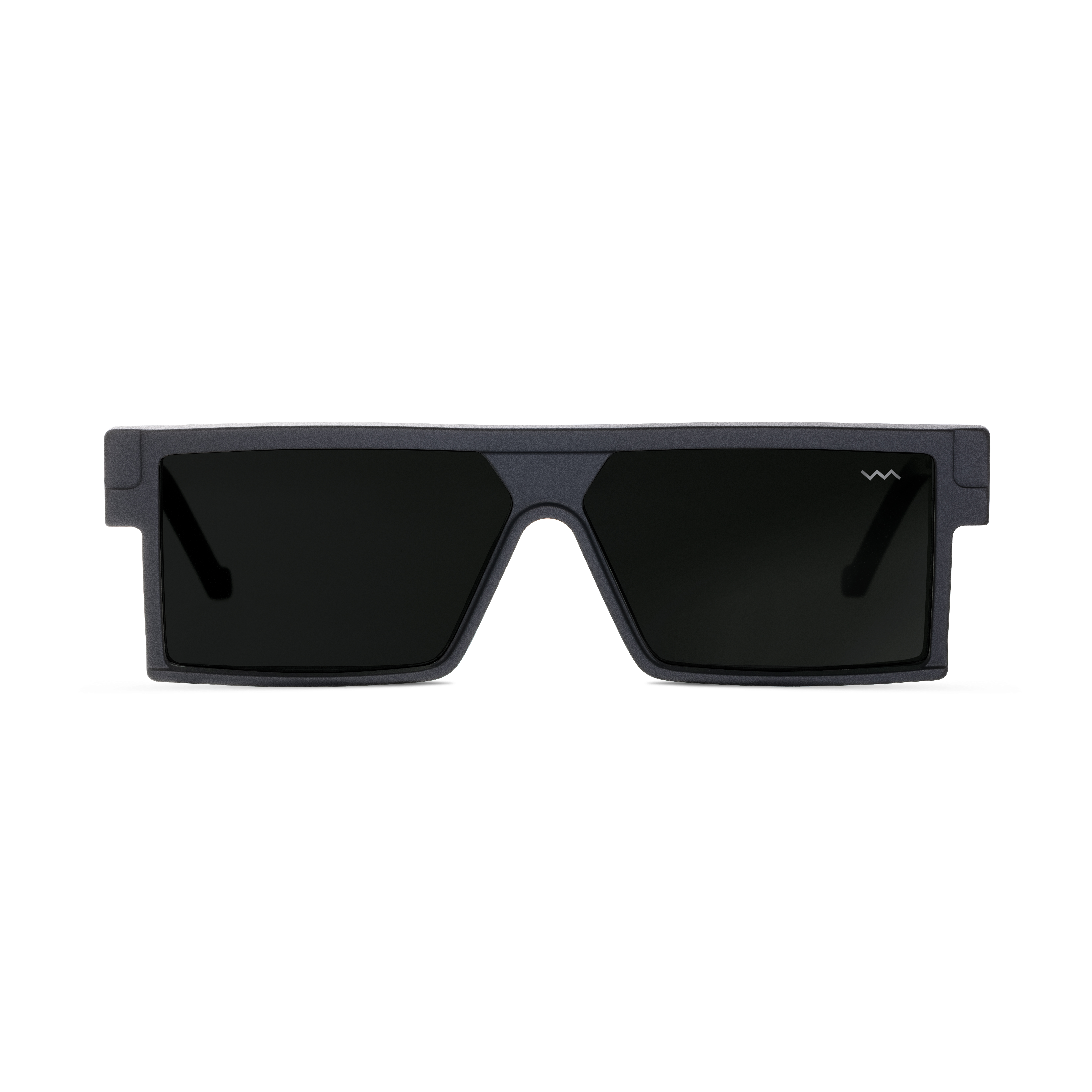 BL004 Vava Matte Dark Grey Flat Top Rectangular Sunglasses for Unisex