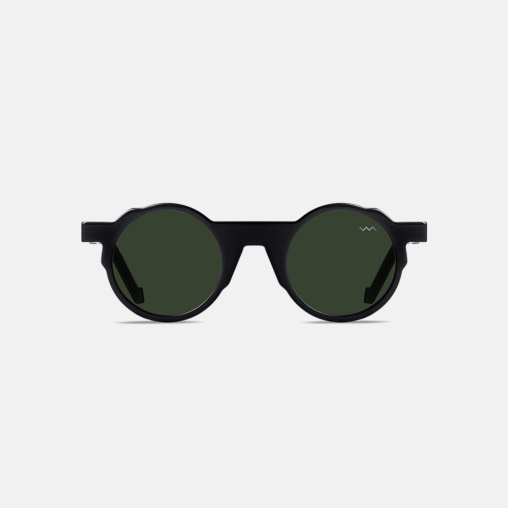 VAVA BL0002 Black Matte Sunglass for Unisex