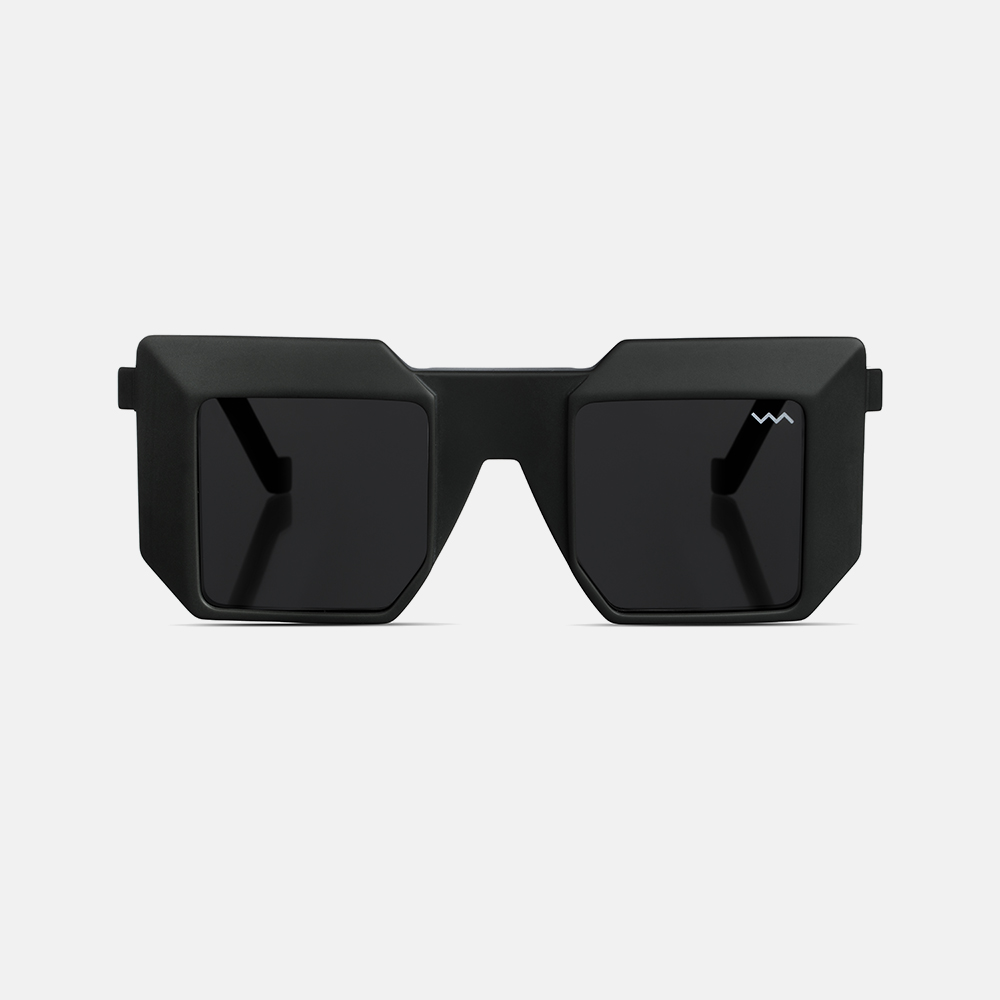 VAVA BL0009 Black Matte Sunglass for Unisex