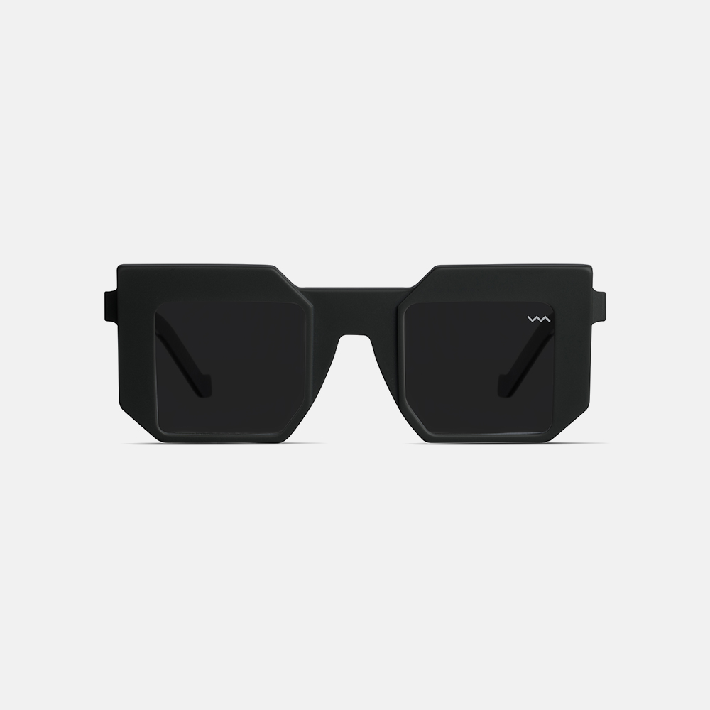 VAVA BL0010 Black Matte Sunglass for Unisex