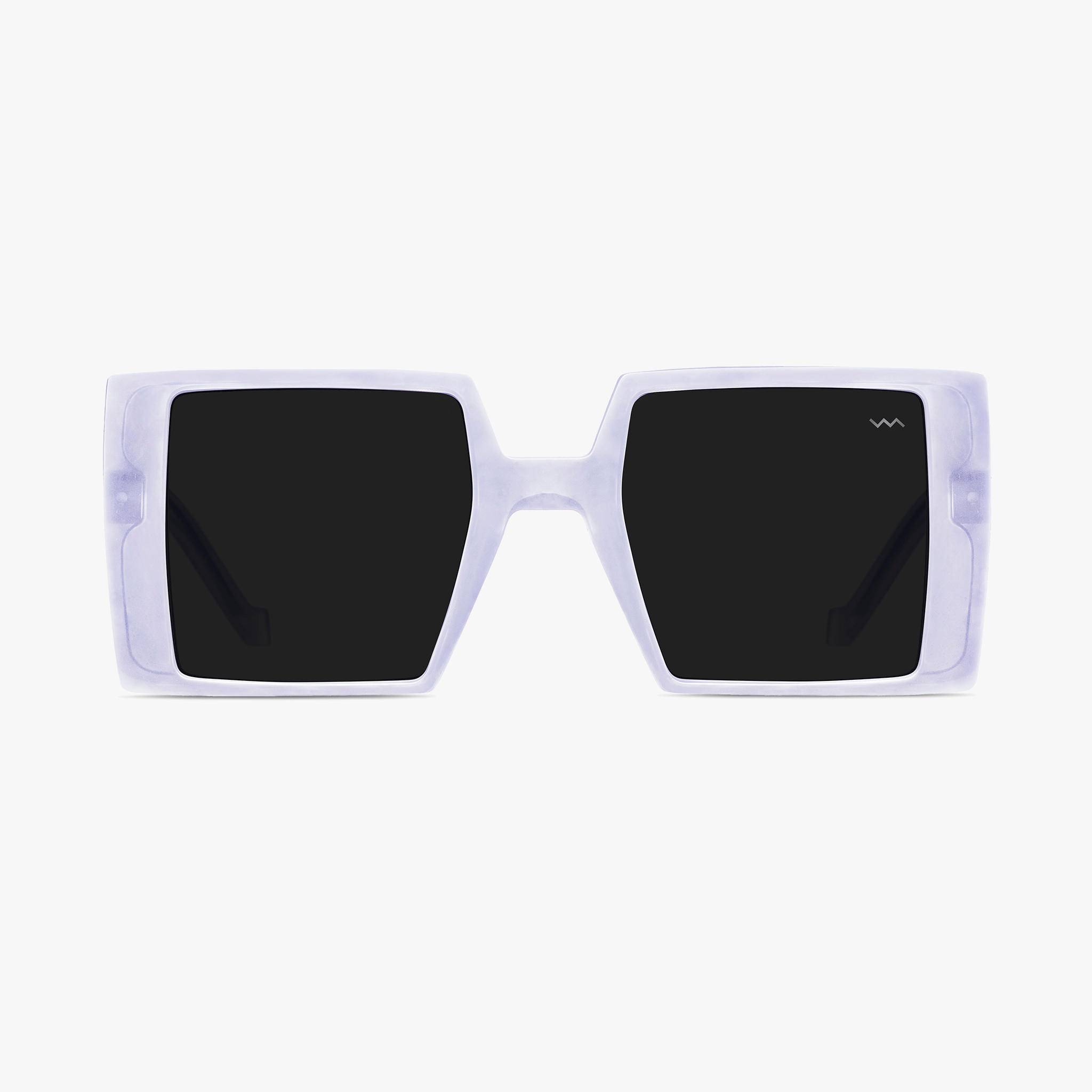 Vava Transparent Blue Square Sunglasses for Men